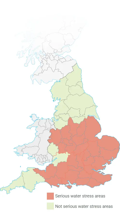 England Water Stress Areas